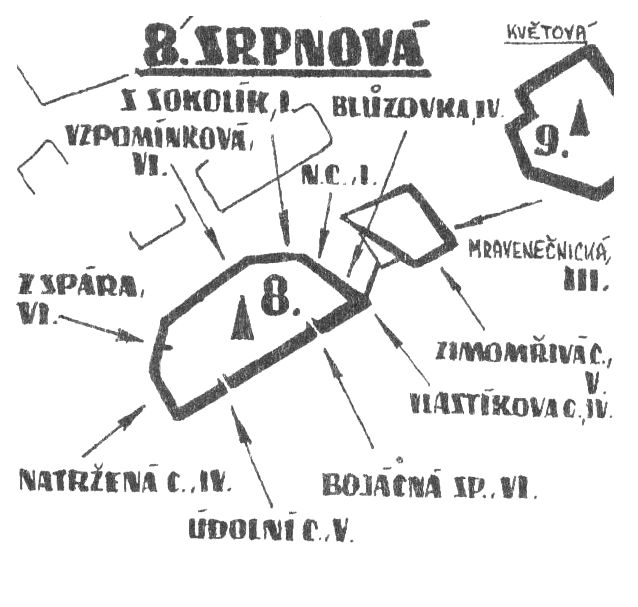 oblast: Hruboskalsko, sektor: Kozlov, Pohoř, Kacanovy, podsektor: Kozlov, skála: SRPNOVÁ